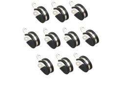 10 Abrazaderas De Cable De Metal Ø30mm, Abrazaderas P Con Inserto Para Cables, Conductos Y Tubos, Resistentes Al Agua Y A La Corrosión