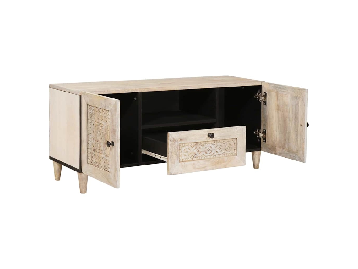 Mueble de TV | Mueble de TV | Mueble de TV blanco 105 x 33 x 46 cm Madera procesada