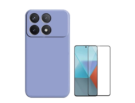 Protector de Pantalla Full Cover Compativel para Xiaomi Xiaomi Poco F6 Pro PHONECARE Morado