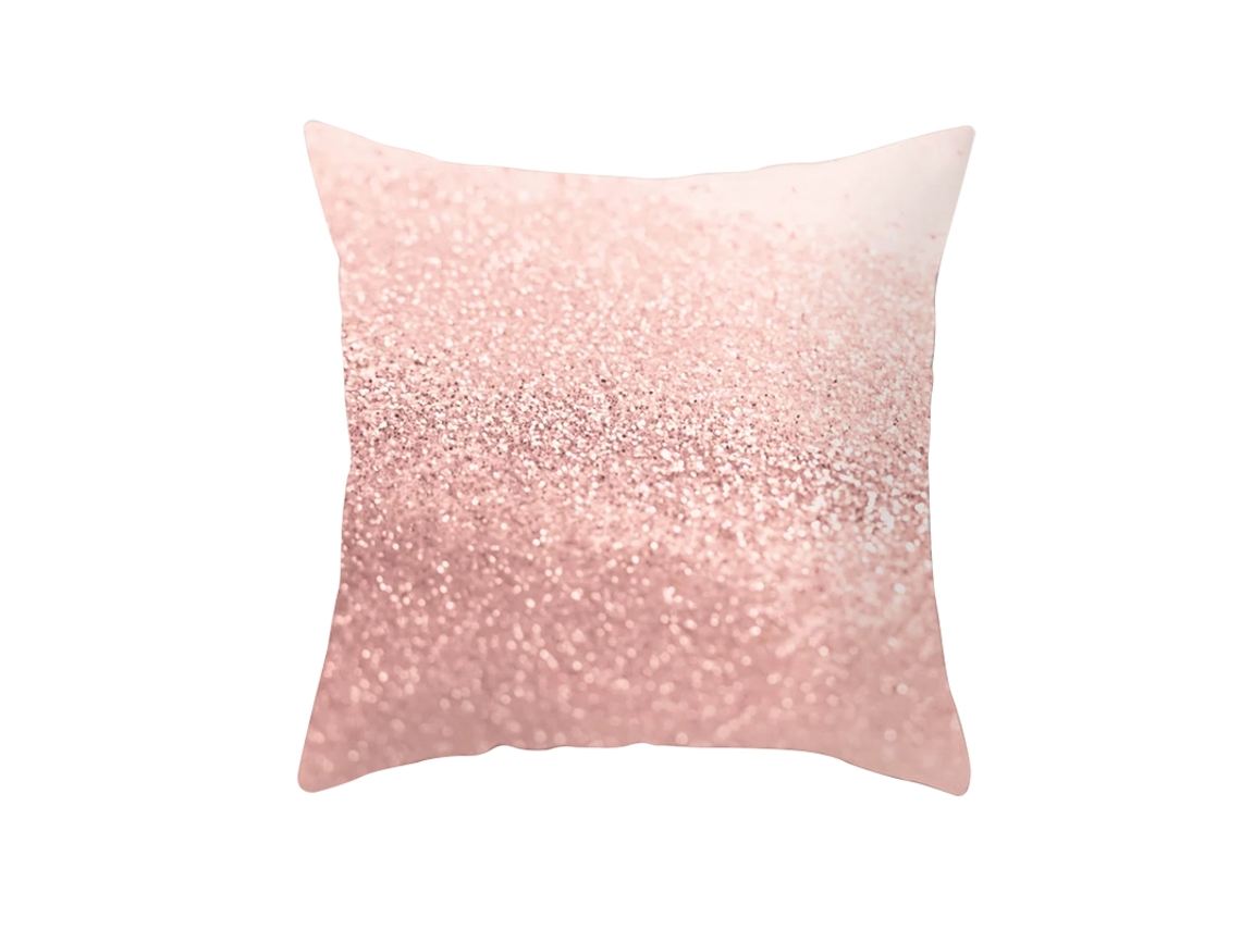 Serie Mármol Funda Decorativa de Almohada Rosa