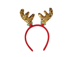 Diadema navideña con cuernos, tiara navideña brillante, accesorio ideal para fiestas, cosplay y uso diario Aeuzwr (Estilo 30)