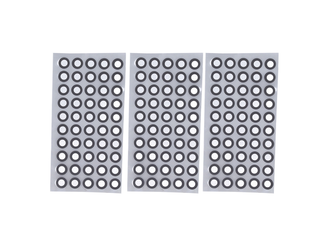 150 Marcadores Ponto Referência Varredura 3d Reflexão Difusa 6mm Id 10mm Od 3 Folhas Scanner Acessórios | S/MARCA