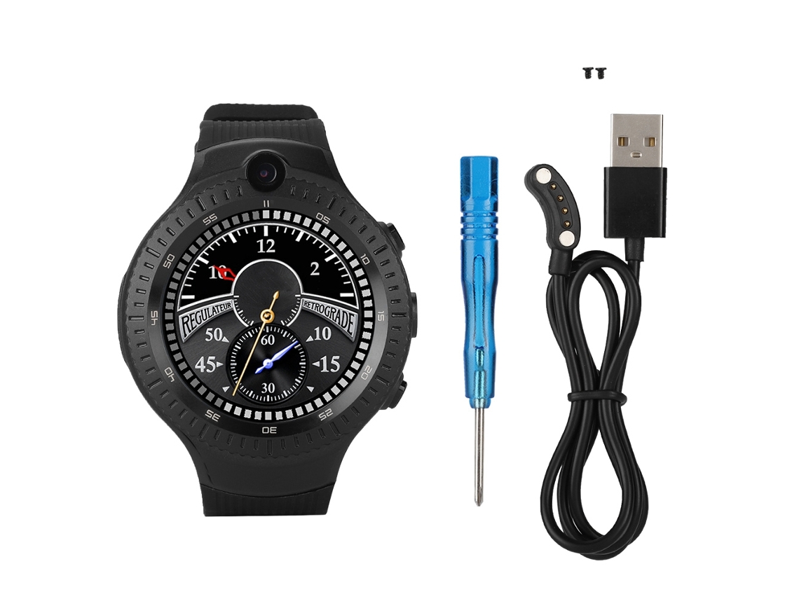 Reloj inteligente GPS con cámara dual y monitor de frecuencia cardíaca