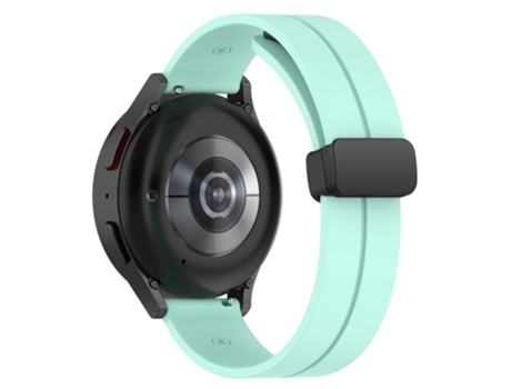 Correa de Silicona hebilla magnética para Samsung Galaxy Watch 5 40mm/44mm/Watch4 40mm/44mm/Huawei Watch GT 3 42mm/Garmin Venu2 Plus - verde azulado
