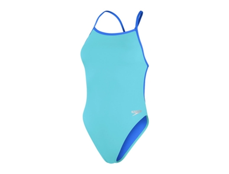 Roupa de Banho Solid Vback Azul Uk 36 Mulherspeedo