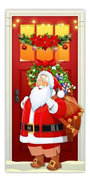 Nueva funda de tela para puerta para colgar, no es un juguete navideño.