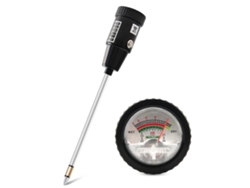 Medidor De Ph Y Humedad Del Suelo (sin Pilas) Con Sonda De 300 Mm De Longitud Para Jardines Interiores Y Exteriores Y Huertos.