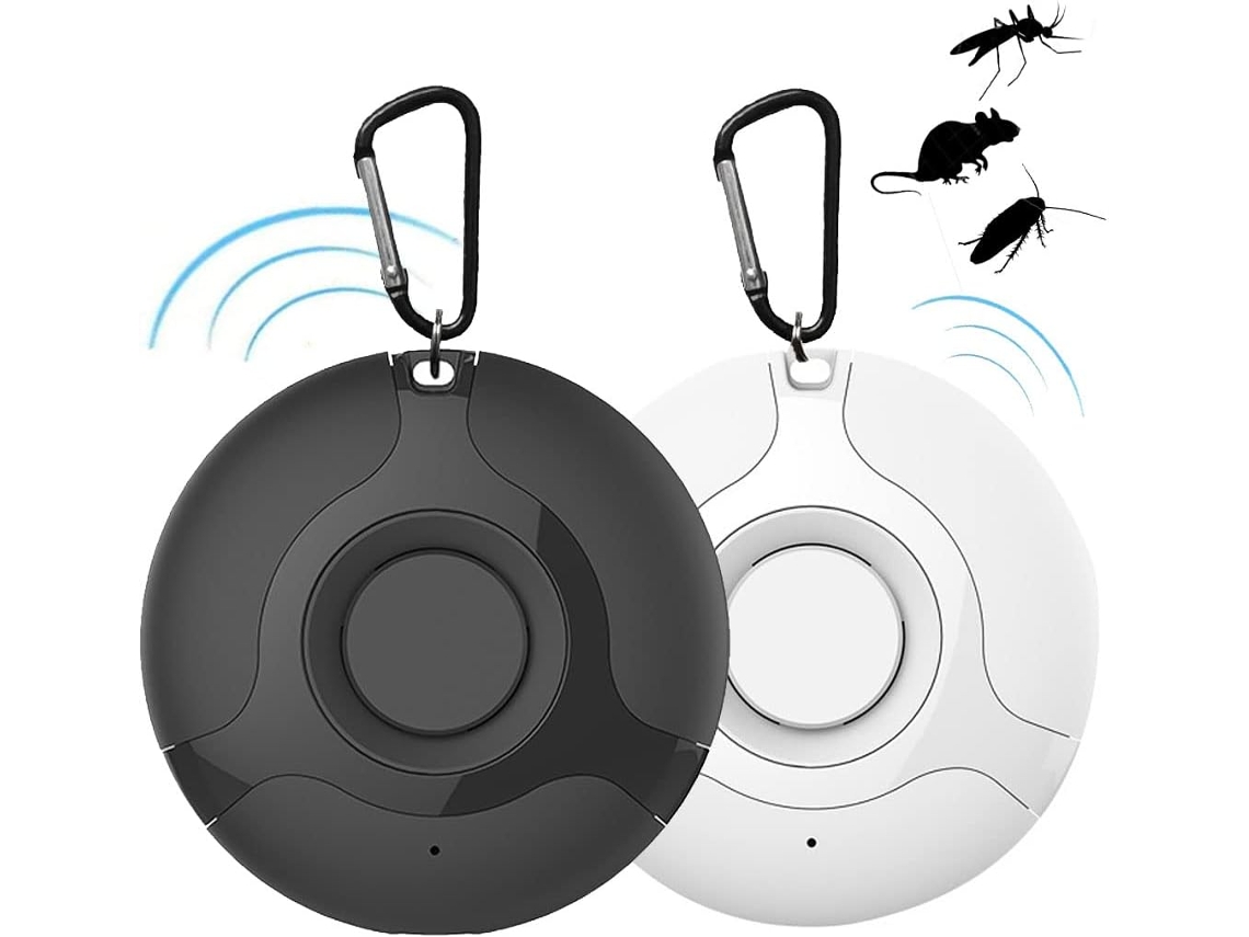 Repelente De Plagas Ultrasónico, Control De Insectos Portátil, Carga Usb Con Gancho Para Colgar CHRUI Negro