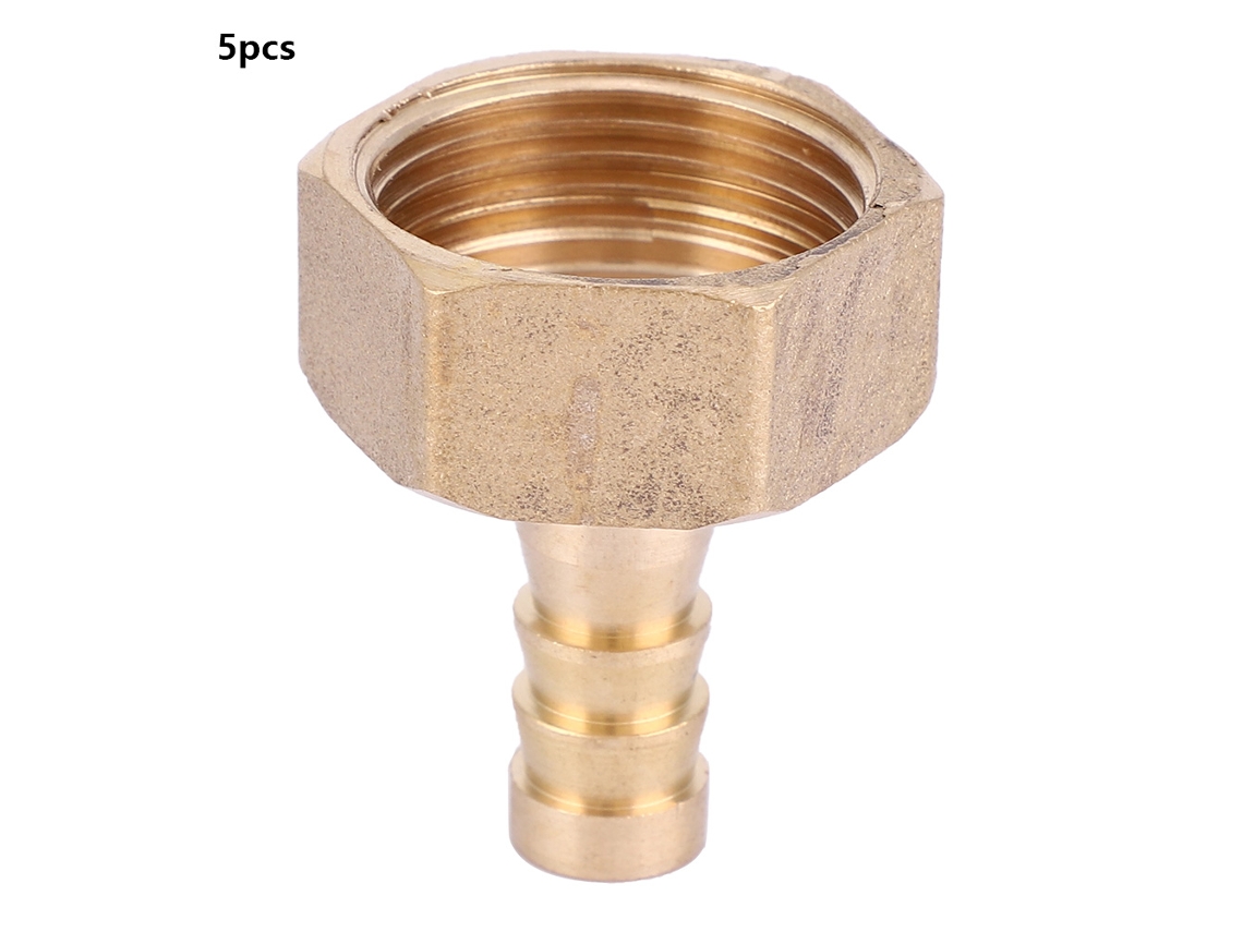 Conector De Manguera De Latón Con Extremo Biselado, Rosca Hembra Bsp De 10 Mm, 3/4", Resistente A La Corrosión.