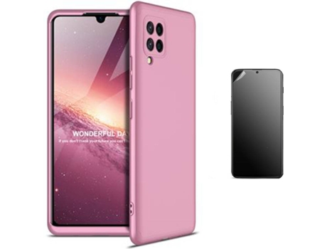 Kit Carcasa Y Protector Samsung A42 5G Ultimatte Slim Armor 360º Rosa