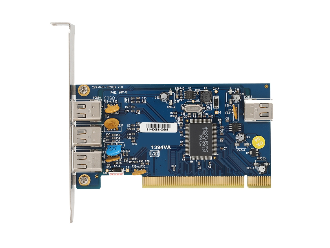Tarjeta Firewire 1394 De 4 Puertos, Tarjeta De Captura De Video Pci Vt6306 400 Mbps