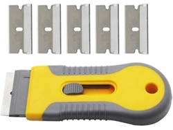 Herramienta De Limpieza Para Placa De Vitrocerámica Y Ventanas, Scraper Reemplazable Para Cocina, Vidrio Y Superficies