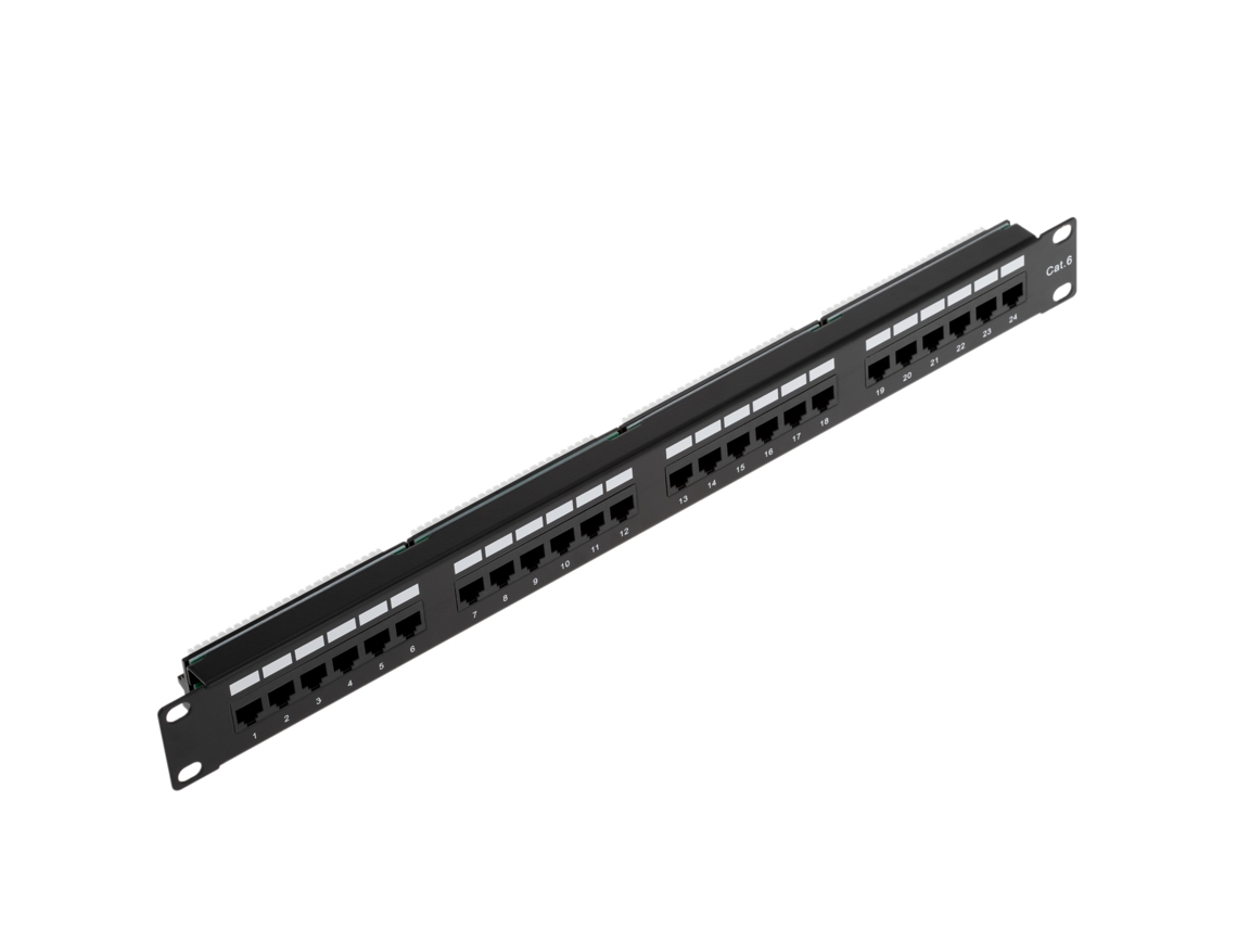 Panel RACKMATIC 24 Rj45 Cat.6 Utp (1U - Negro)