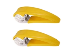 Cortador, pelador y rebanador de plátanos Tizzy para ensaladas de frutas y verduras en ABS y acero inoxidable.
