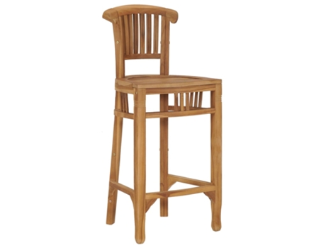 MAISON EXCLUSIVE Taburete de cocina de madera maciza de teca