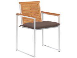 Maison Exclusive - Cadeiras De Jardim 8 Pcs C/ Almofadões Madeira De Acácia Maciça