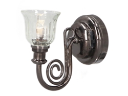 Lámpara De Pared Para Casita De Muñecas Led Iluminación Cálida Estilo Vintage Metal Miniatura Con Batería