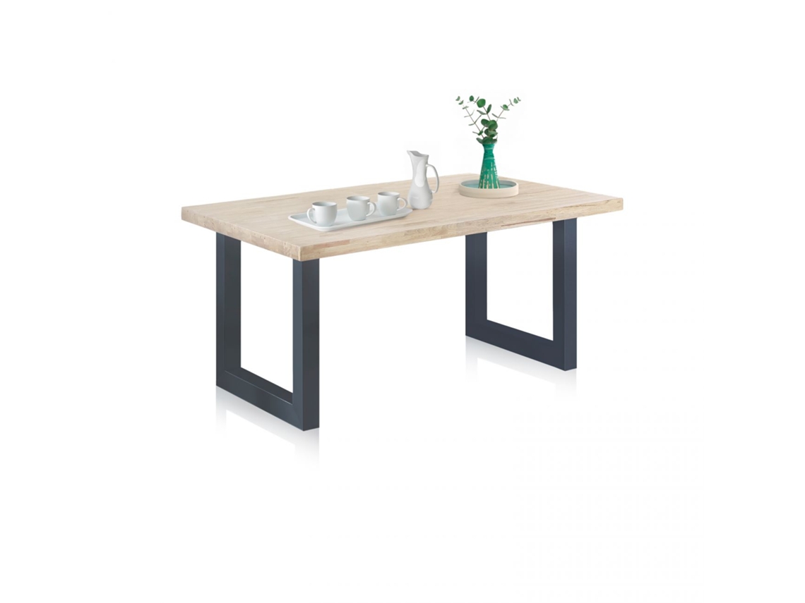 Mesa de exterior Masi Roble salvaje - Antracita 160 x 76 x 90 cm