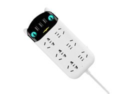Omni-regleta Eléctrica Con Puerto Usb Multifuncional De Abs Retardante De Fuego Para Hogar Y Oficina