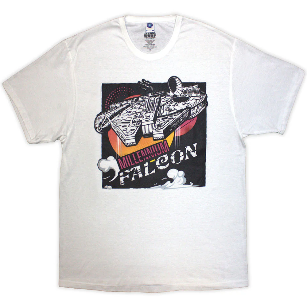 Rockinstone Star Wars Millennium Falcon Graphic Camiseta（m）