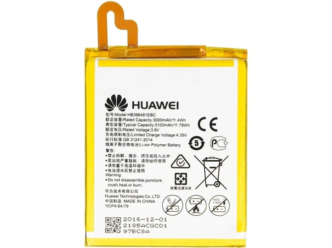 Batería HUAWEI G8 Honor 5X, 5A HB396481EBC (3000 mAh)