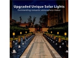 2026-lámpara Solar Para Jardín Exterior Farola De Césped Decorativa Luces De Paisaje Para Senderos Y Patio