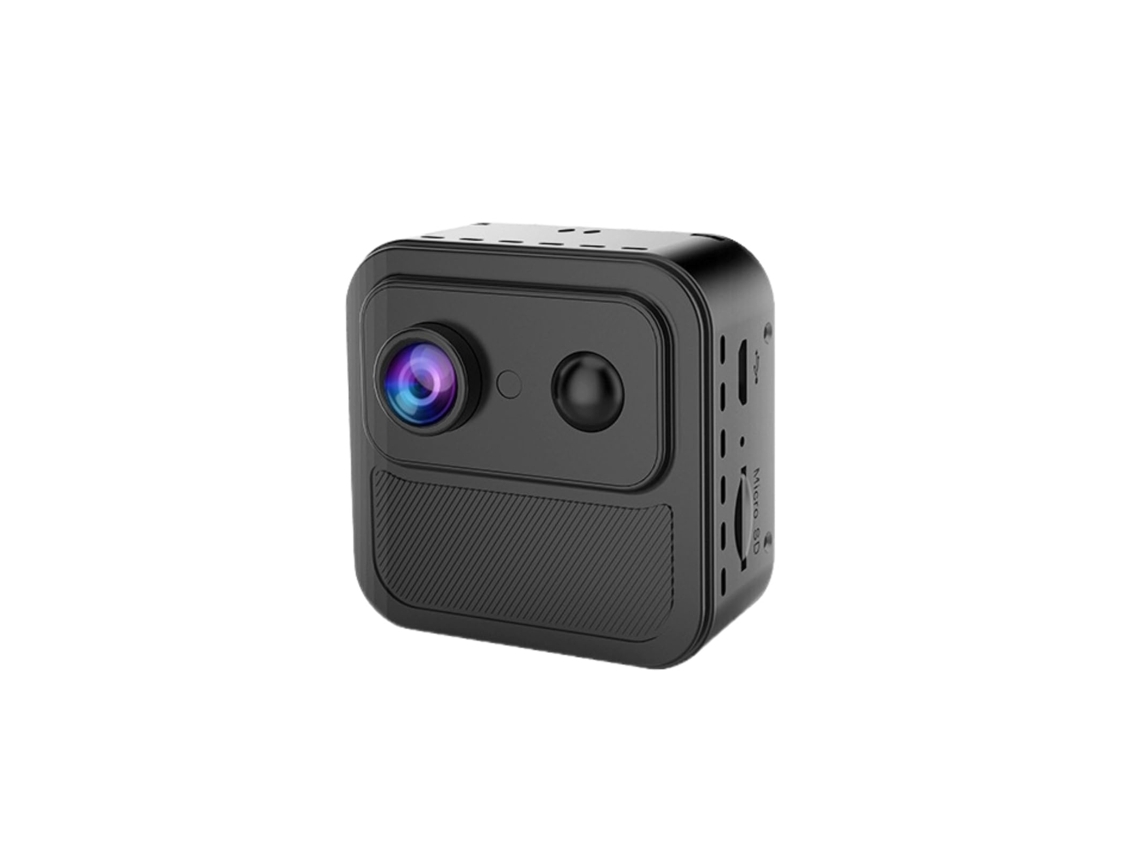 Mini cámara 1080P cámara pequeña con vídeo en vivo cámara remota portátil visión nocturna detección de movimiento para viajes ciclismo YEMAESRE