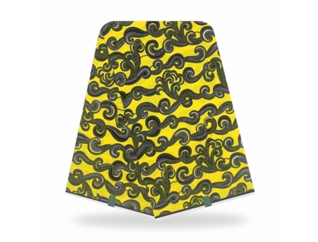 Tela Con Estampados De Cera De Algodón Africanos (K - 120 Cm - 6 Yardas)