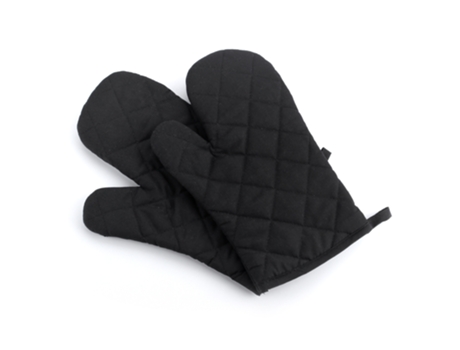 1 par de guantes de horno resistentes al calor - Guantes de silicona para horno de cocina, perfectos para hornear y asar a la parrilla - negro