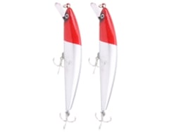 2pcs Minnow Lure Sumergible Con Placa De Lengua Bait Artificial Simulación Lifelike Para Pesca Tackle5
