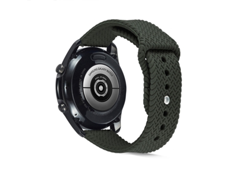 Correa de Silicona 20mm para Samsung Galaxy Watch4 Classic 46mm 42mm/Watch4 44mm 40mm/Galaxy Watch Active 2/Gear S2 Classic - verde intenso