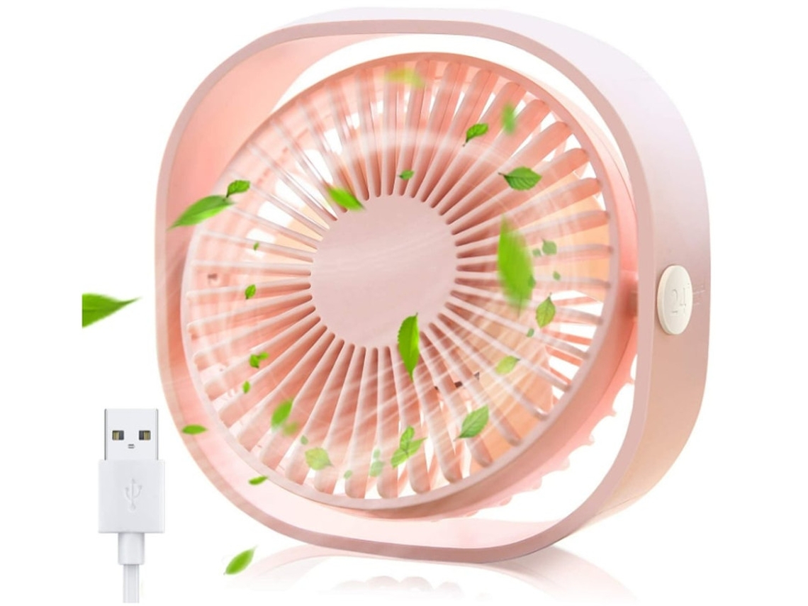 Ventilador Portátil YIZHOOD Fans452 Rosa