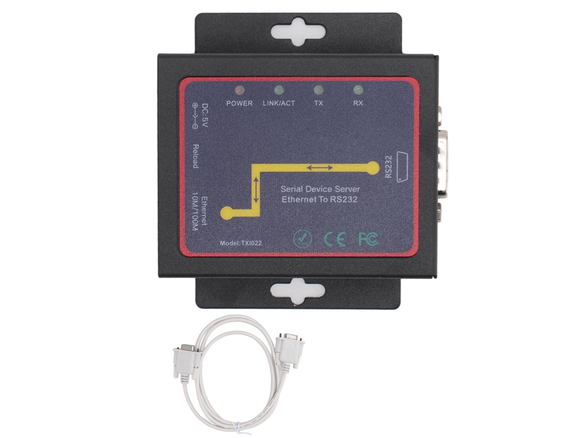 Adaptador de red serie YHL Txi022 RJ45 a RS232 con transferencia TCP/IP bidireccional para Windows (Marca)