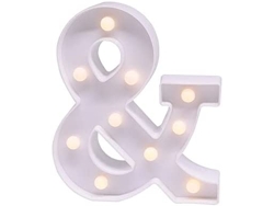 Letras com Luzes Led para Decoração de Interiores &amp;