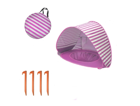 Tienda de playa para bebé con piscina,anti-UV 50 (rosa, 120x80x70cm) USIFUL