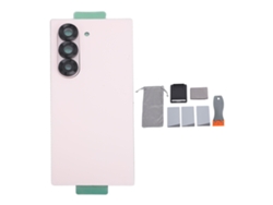 Cubierta Trasera De Cristal Para Galaxy Z Fold 6 Con Lente Preinstalada Y Kit De Reparación - Rosa
