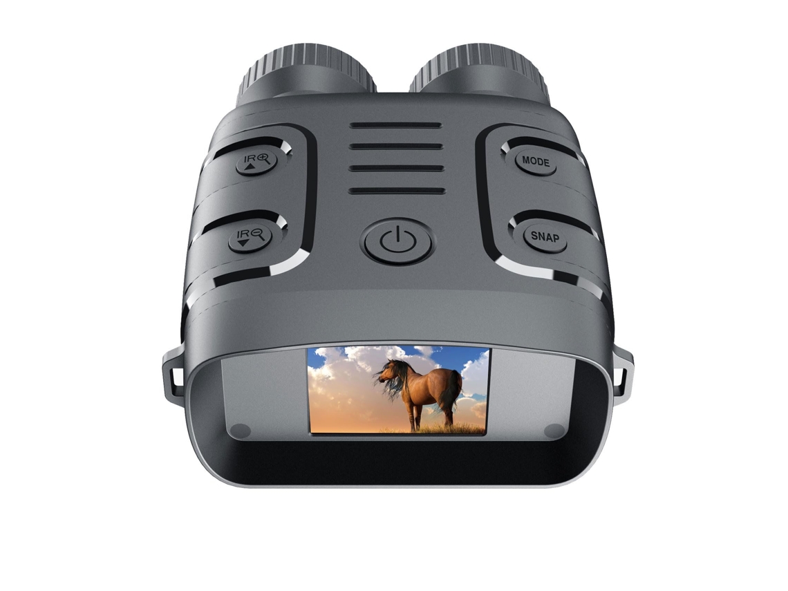 Gafas de visión nocturna, claridad de vídeo 2K, zoom digital 10X, pantalla TFT de 2,4, luz infrarroja de 850 nm, batería recargable, aventuras al aire libre, camping, viajes CHRONUS