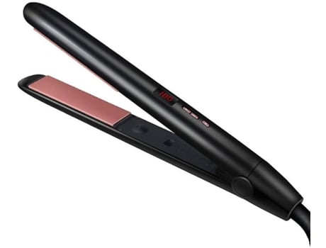 Rizador Aniónico 2 en 1 Plancha de Pelo Plancha con Pantalla Led Negra BISBISOUS