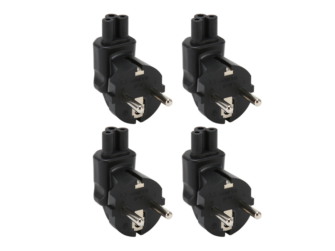 Adaptador de Energia Eu4.8mm para Iec320 C5 LAXISCREED 4pcs