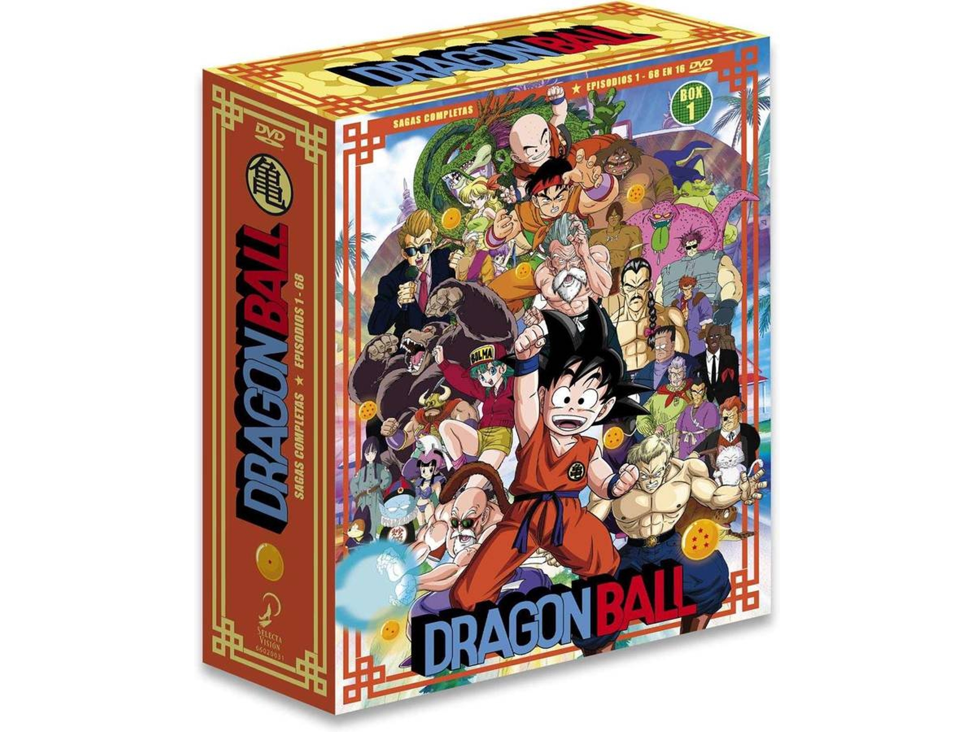 DVD Dragon Ball Sagas Completas Box 1 Ep. 1 A 68 En 16 [2019]
