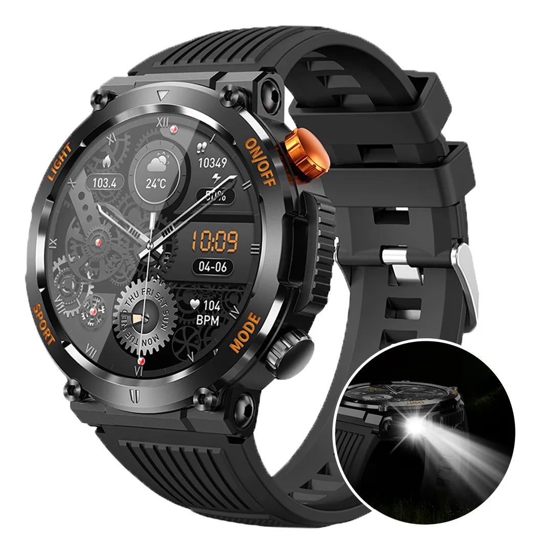 Reloj inteligente Vayotoy para hombre con luz LED (contestador/llamada)