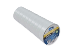 Cinta aislante Ferrestock 20 m x 19 mm Blanco 10 Unidades