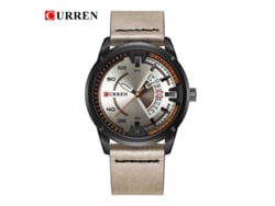 Reloj De Vestir Para Hombre Con Correa De Cuero, Calendario Y Movimiento Japonés.