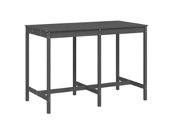 Maison Exclusive - Mesa De Jardín Madera Maciza Pino Gris 159,5x82,5x110 Cm
