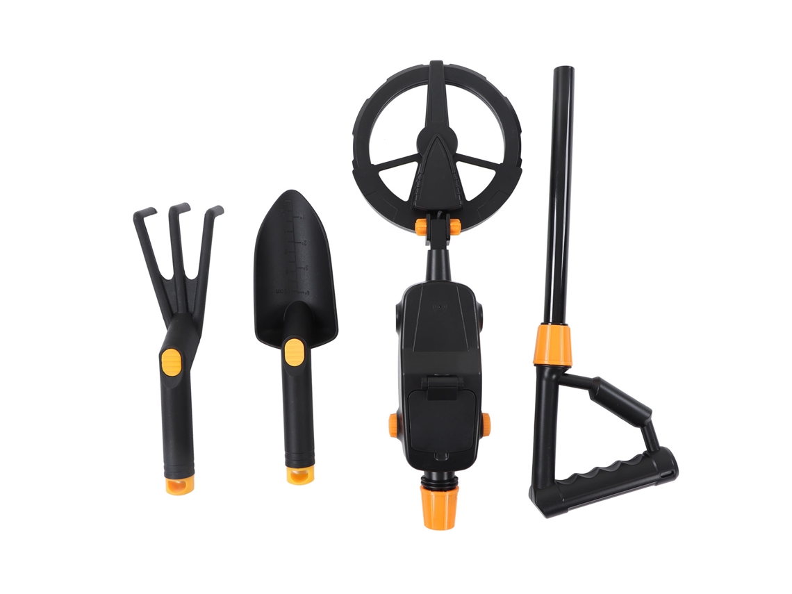 Detector De Metales Impermeable Con Pala Y Rastrillo Para Uso En La Playa Y Al Aire Libre.