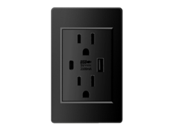 Tomas de corriente ocultas con USB C 2.1a