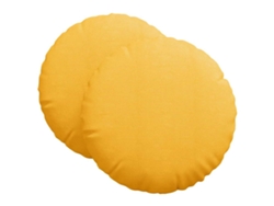 Cojines para asiento, 2 unidades, amarillo claro, Ø 60 cm, HARLANV1