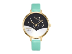 Reloj De Pulsera De Estilo Casual Para Mujer Con Esfera Redonda, Cuarzo Marrón.