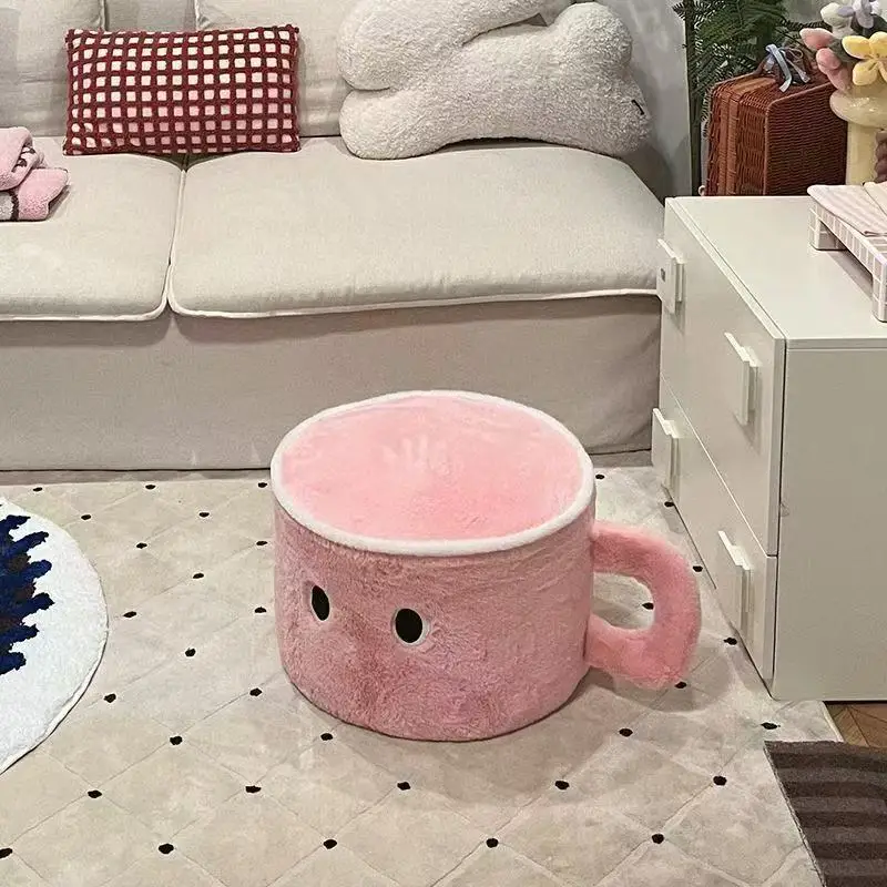 Cojín Decorativo Para Sofá Con Forma De Taza De Agua (rosa, 30 Cm) Para Adultos. Cojín Cómodo.