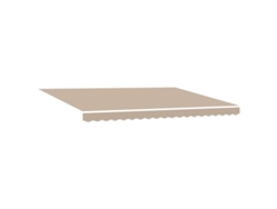 Maison Exclusive - Toldo Retráctil Con Luces De Tiras Led Beige 450 X 300 Cm Tela